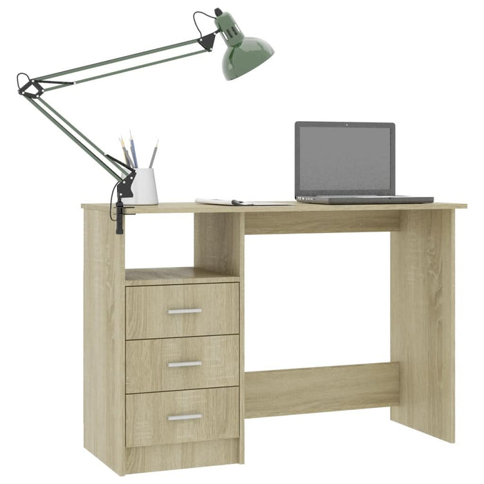 Birou cu sertare, stejar Sonoma, 110 x 50 x 76 cm, PAL - WALTI WALTI