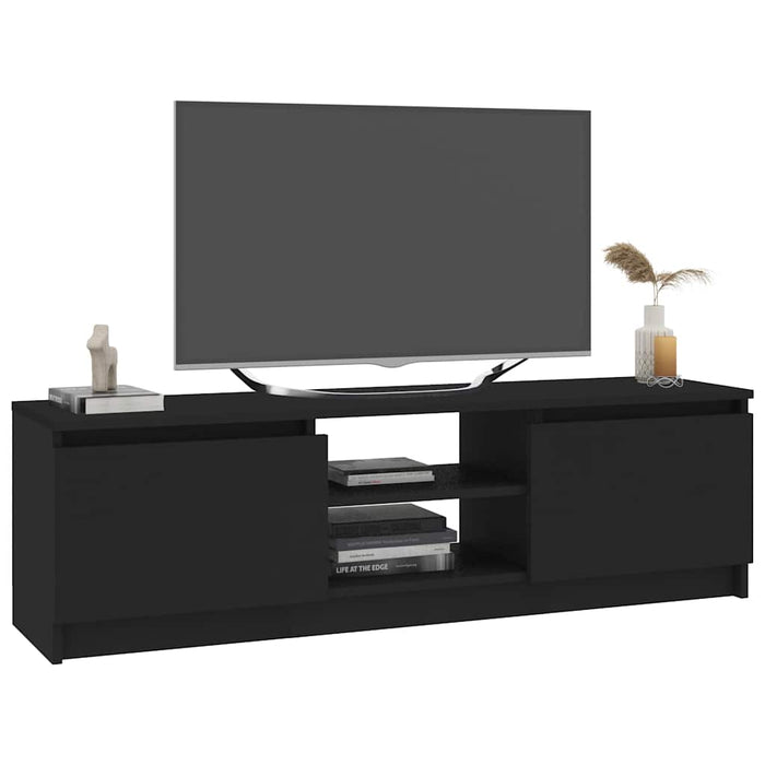 Comodă TV, negru, 120 x 30 x 35,5 cm, PAL WALTI