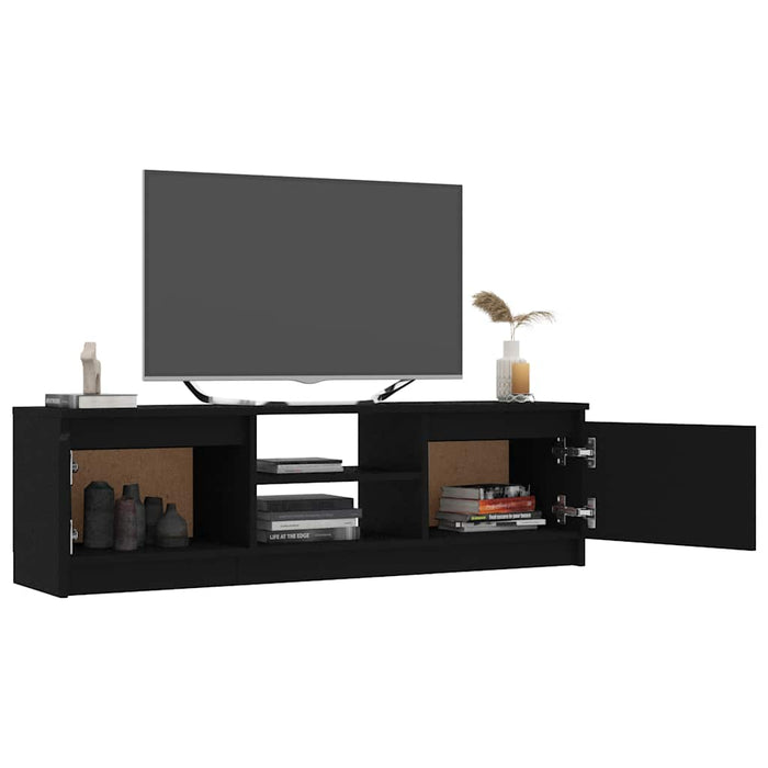 Comodă TV, negru, 120 x 30 x 35,5 cm, PAL WALTI