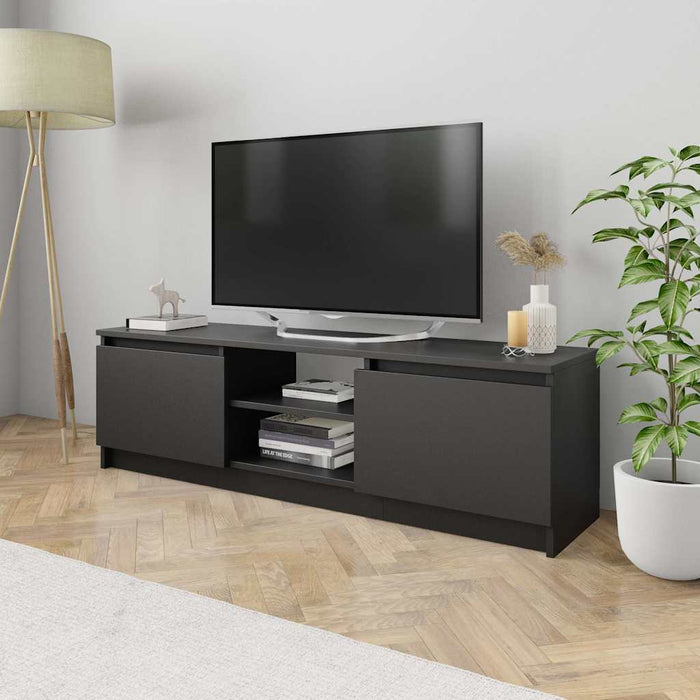Comodă TV, negru, 120 x 30 x 35,5 cm, PAL WALTI