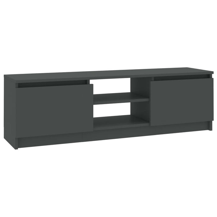 Dulap TV, gri, 120x30x35,5 cm, lemn prelucrat - WALTI WALTI