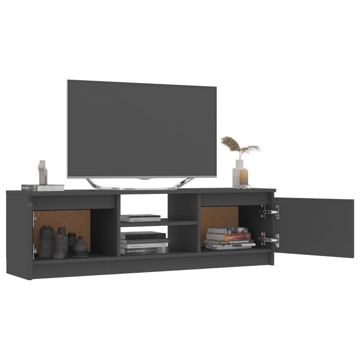 Dulap TV, gri, 120x30x35,5 cm, lemn prelucrat - WALTI WALTI