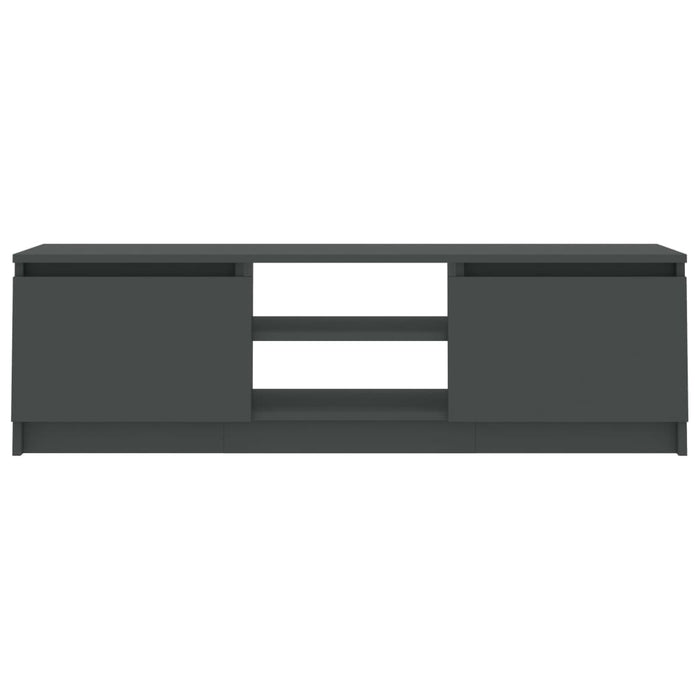 Dulap TV, gri, 120x30x35,5 cm, lemn prelucrat - WALTI WALTI