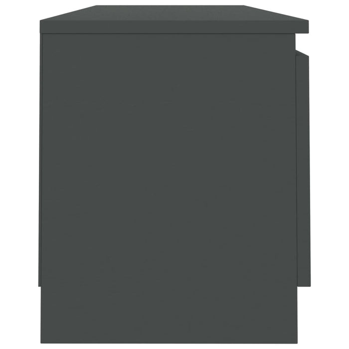Dulap TV, gri, 120x30x35,5 cm, lemn prelucrat - WALTI WALTI