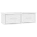 Raft de perete cu sertar, alb, 60x26x18,5 cm, lemn prelucrat - WALTI WALTI