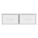 Raft de perete cu sertar, alb, 60x26x18,5 cm, lemn prelucrat - WALTI WALTI