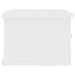 Raft de perete cu sertar, alb, 60x26x18,5 cm, lemn prelucrat - WALTI WALTI