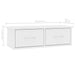 Raft de perete cu sertar, alb, 60x26x18,5 cm, lemn prelucrat - WALTI WALTI