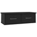 Raft de perete cu sertar, negru, 60x26x18,5 cm, lemn prelucrat - WALTI WALTI