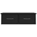 Raft de perete cu sertar, negru, 60x26x18,5 cm, lemn prelucrat - WALTI WALTI