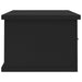 Raft de perete cu sertar, negru, 60x26x18,5 cm, lemn prelucrat - WALTI WALTI