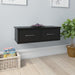 Raft de perete cu sertar, negru, 60x26x18,5 cm, lemn prelucrat - WALTI WALTI