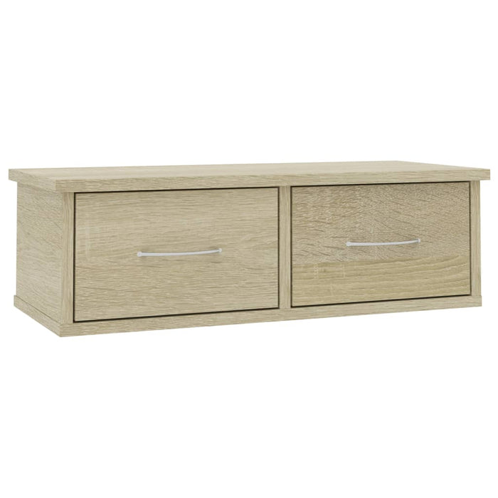 Raft de perete cu sertare, stejar sonoma, 60x26x18,5 cm - WALTI WALTI