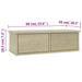Raft de perete cu sertare, stejar sonoma, 60x26x18,5 cm - WALTI WALTI