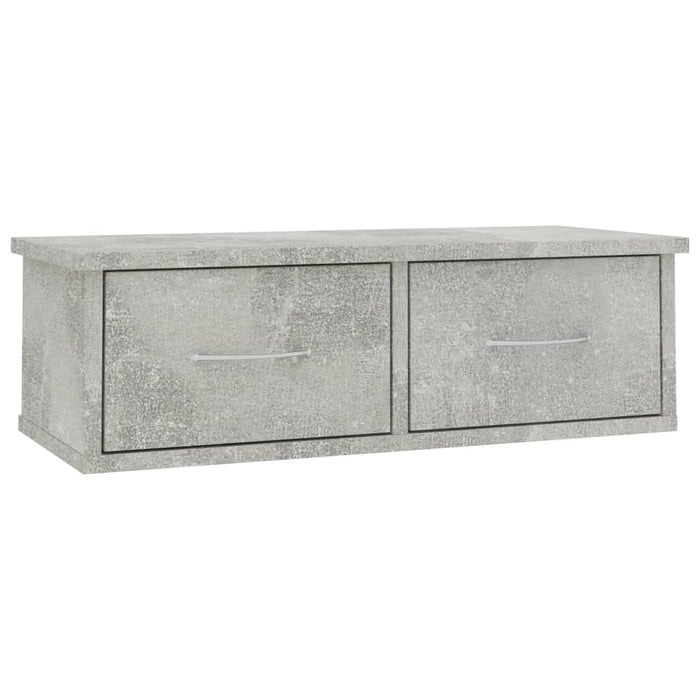 Dulap de perete cu sertare, gri beton, 60x26x18,5 cm - WALTI WALTI
