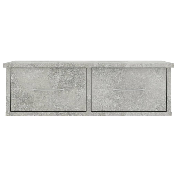Dulap de perete cu sertare, gri beton, 60x26x18,5 cm - WALTI WALTI