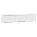 Raft de perete cu sertare, alb, 88x26x18,5 cm, lemn prelucrat - WALTI WALTI