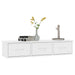 Raft de perete cu sertare, alb, 88x26x18,5 cm, lemn prelucrat - WALTI WALTI
