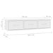 Raft de perete cu sertare, alb, 88x26x18,5 cm, lemn prelucrat - WALTI WALTI