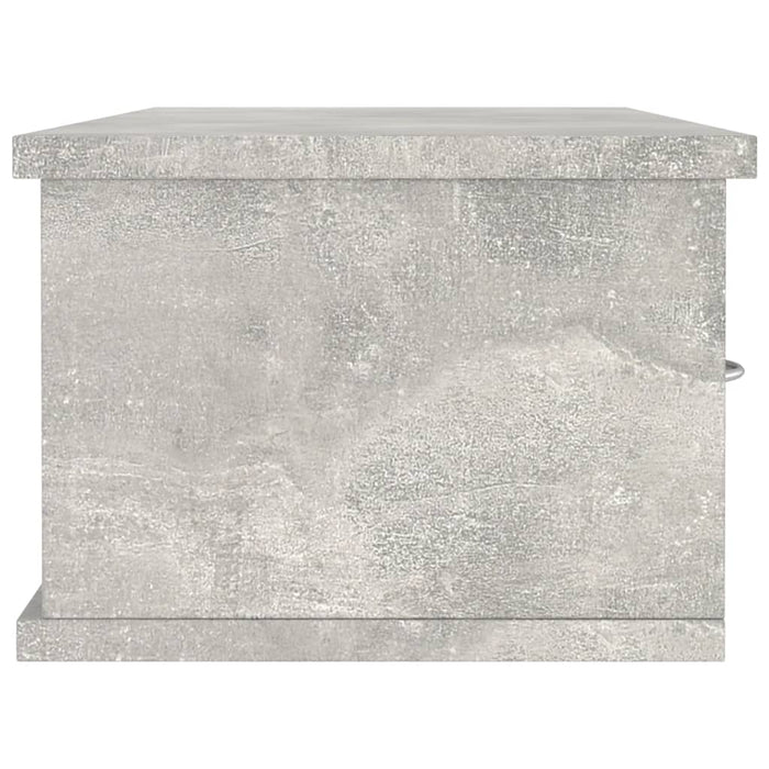 Dulap de perete cu sertare, gri beton, 88x26x18,5 cm - WALTI WALTI