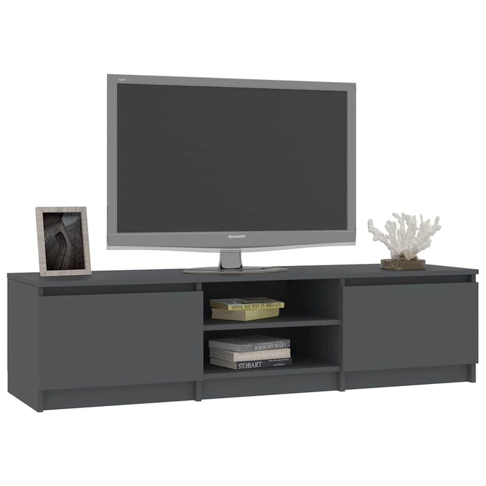 Dulap TV, gri, 140x40x35,5 cm, lemn prelucrat WALTI