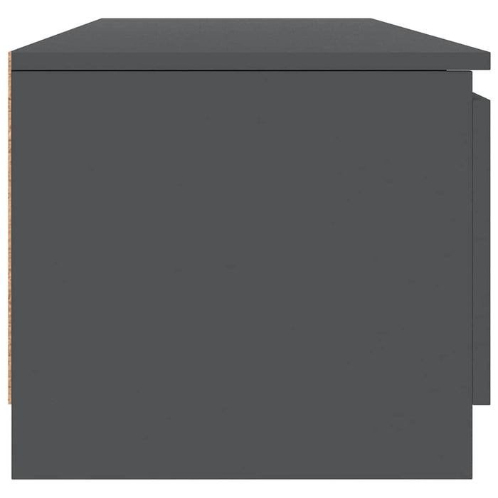 Dulap TV, gri, 140x40x35,5 cm, lemn prelucrat WALTI