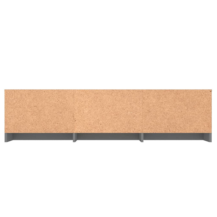 Dulap TV, gri extralucios, 140x40x35,5 cm, lemn prelucrat WALTI