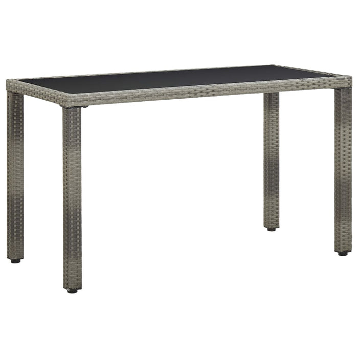 Set mobilier de exterior cu perne, 5 piese, gri, poliratan WALTI
