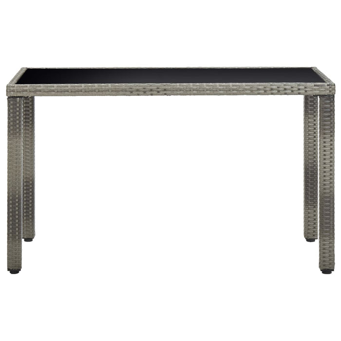 Set mobilier de exterior cu perne, 5 piese, gri, poliratan WALTI