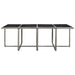Set mobilier de exterior cu perne, 13 piese, gri, poliratan - WALTI WALTI