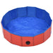 Piscină pentru câini pliabilă, roșu, 80 x 20 cm, PVC - WALTI WALTI