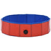Piscină pentru câini pliabilă, roșu, 80 x 20 cm, PVC - WALTI WALTI