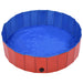 Piscină pentru câini pliabilă, roșu, 120 x 30 cm, PVC - WALTI WALTI