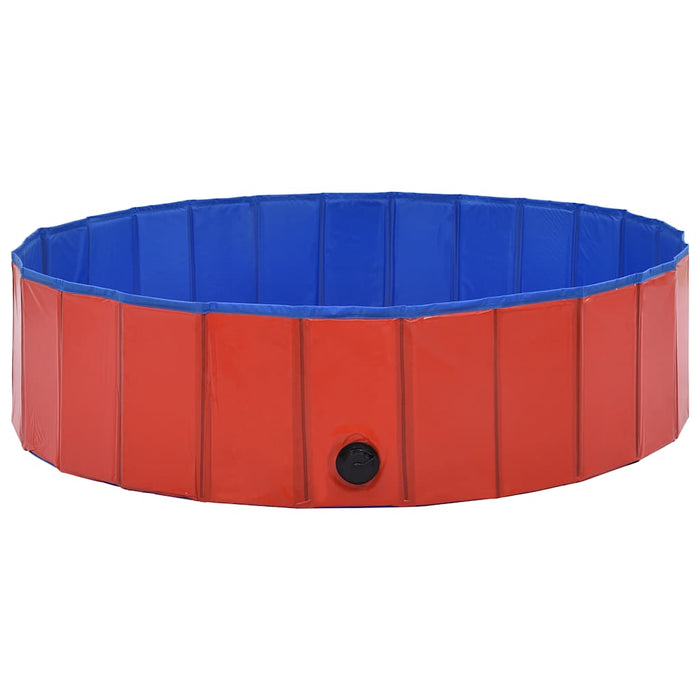 Piscină pentru câini pliabilă, roșu, 120 x 30 cm, PVC - WALTI WALTI