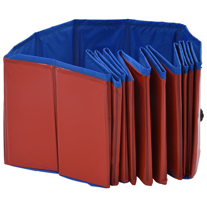 Piscină pentru câini pliabilă, roșu, 120 x 30 cm, PVC - WALTI WALTI