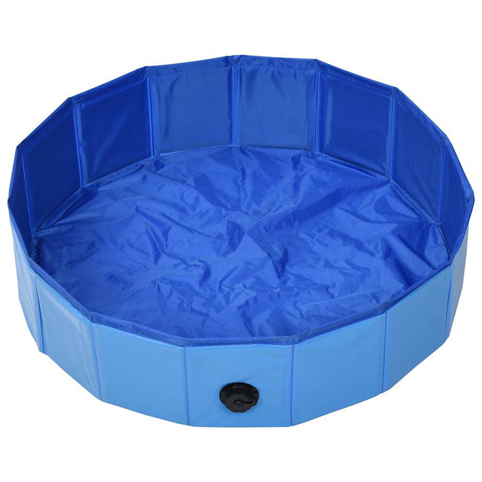 Piscină pentru câini pliabilă, albastru, 80 x 20 cm, PVC - WALTI WALTI