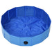 Piscină pentru câini pliabilă, albastru, 80 x 20 cm, PVC - WALTI WALTI