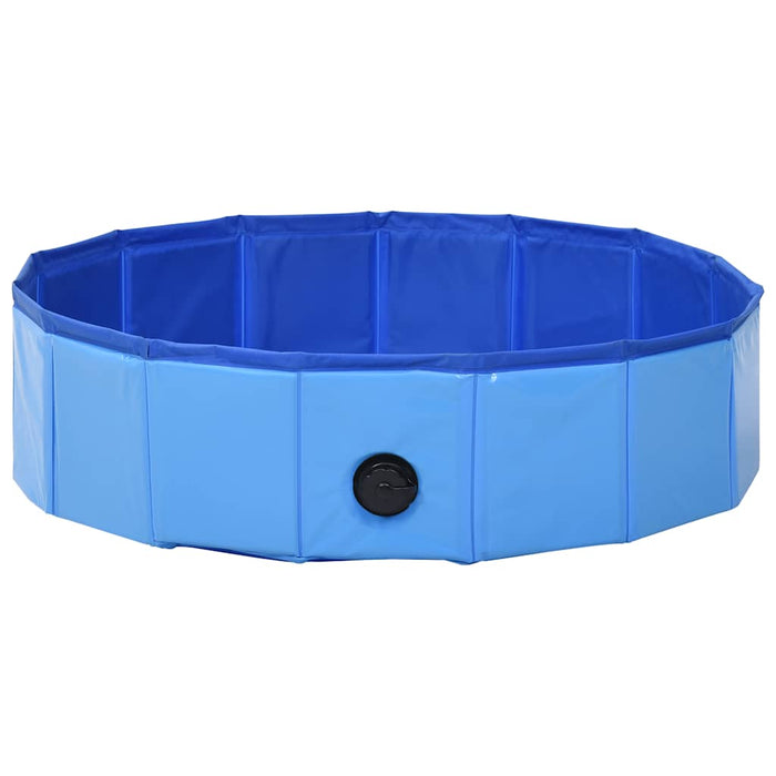 Piscină pentru câini pliabilă, albastru, 80 x 20 cm, PVC - WALTI WALTI