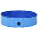 Piscină pentru câini pliabilă, albastru, 80 x 20 cm, PVC - WALTI WALTI