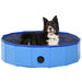 Piscină pentru câini pliabilă, albastru, 80 x 20 cm, PVC - WALTI WALTI