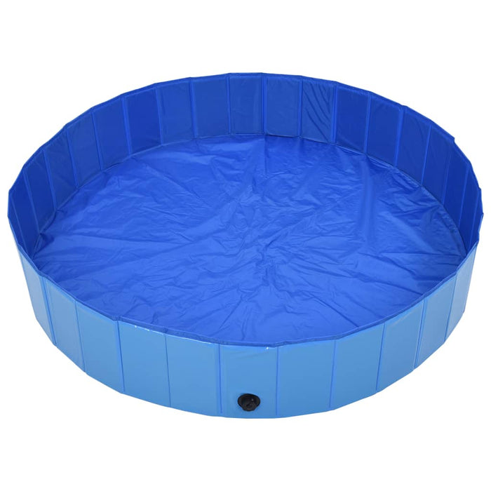 Piscină pentru câini pliabilă, albastru, 160 x 30 cm, PVC - WALTI WALTI