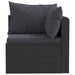 Set mobilier de grădină cu perne, 5 piese, negru, poliratan - WALTI WALTI