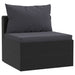 Set mobilier de grădină cu perne, 5 piese, negru, poliratan - WALTI WALTI