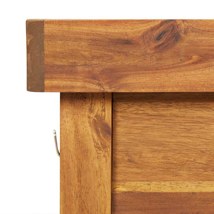 Banc de lucru de grădină, blat din zinc, lemn masiv de acacia - WALTI WALTI