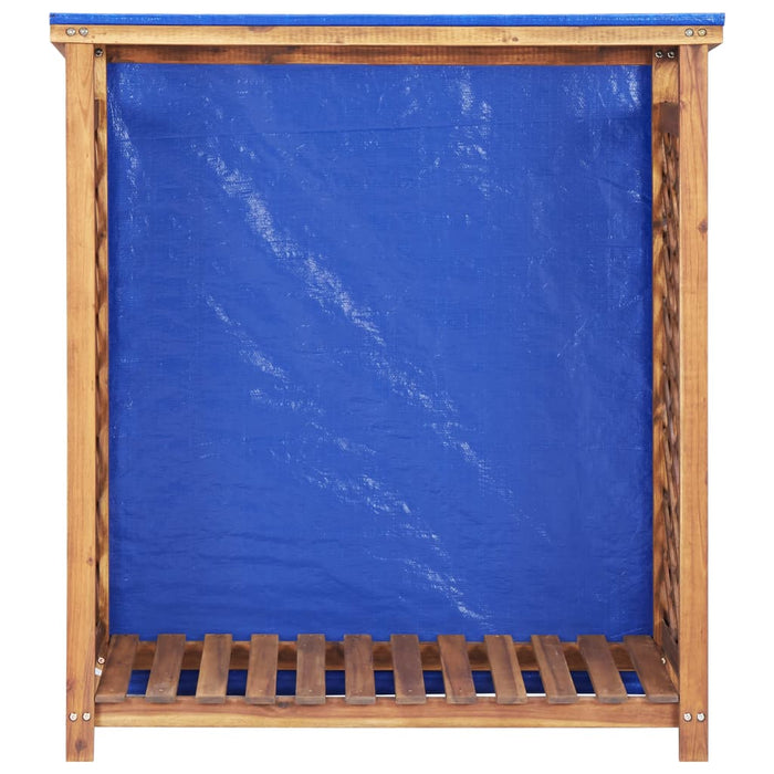 Șopron de lemne, 105 x 38 x 115, lemn masiv de acacia - WALTI WALTI