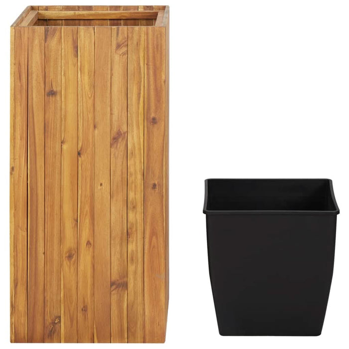 Strat înălțat de grădină, 43,5x43,5x90 cm, lemn masiv de acacia - WALTI WALTI