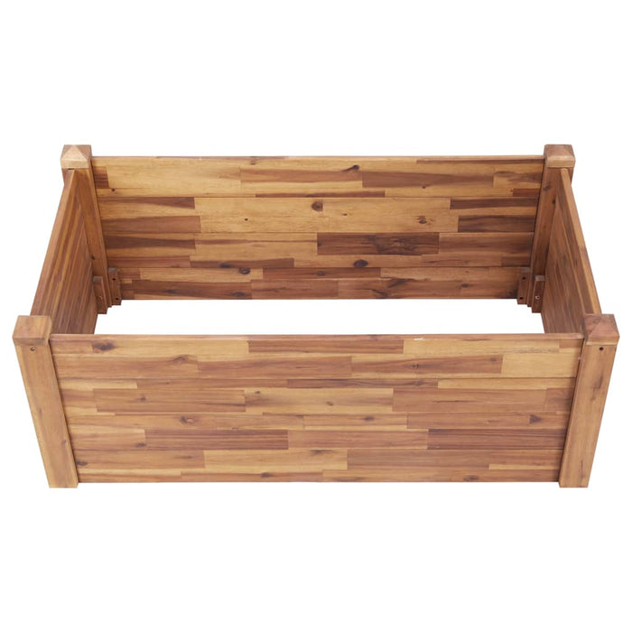 Strat înălțat de grădină, 110x60x44 cm, lemn masiv de acacia WALTI