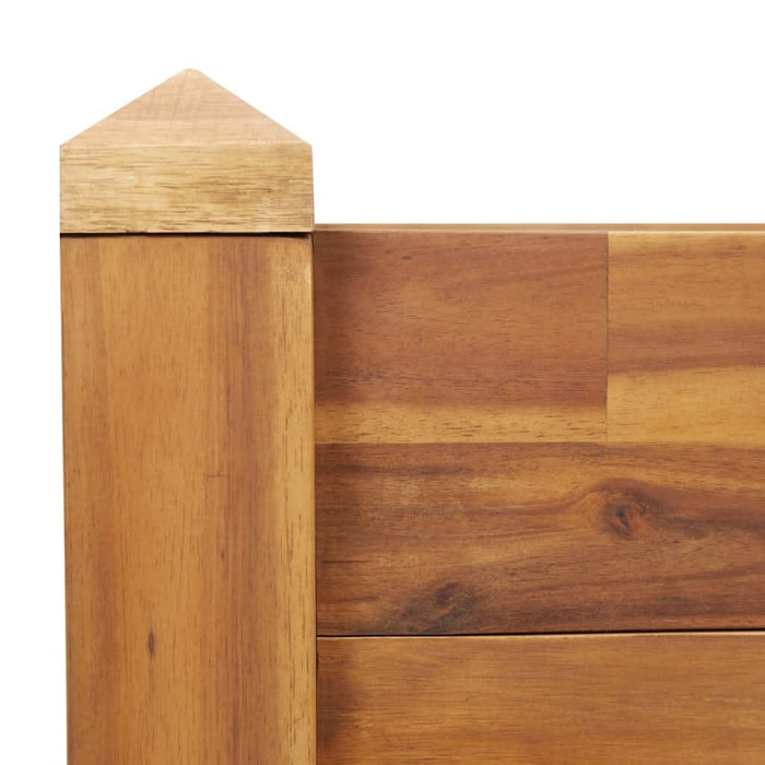 Strat înălțat de grădină, 110x60x84 cm, lemn masiv de acacia - WALTI WALTI