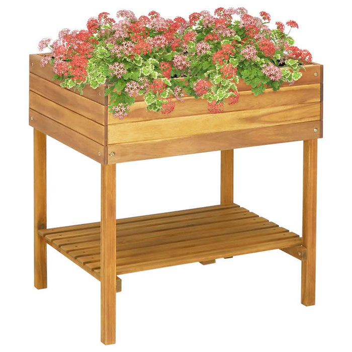 Jardinieră înaltă, 78,5 x 58,5 x 78,5 cm, lemn masiv de acacia - WALTI WALTI