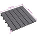 Plăci pentru Deck 10 pcs Gri 30 x 30 cm Lemn de Acacia - WALTI WALTI